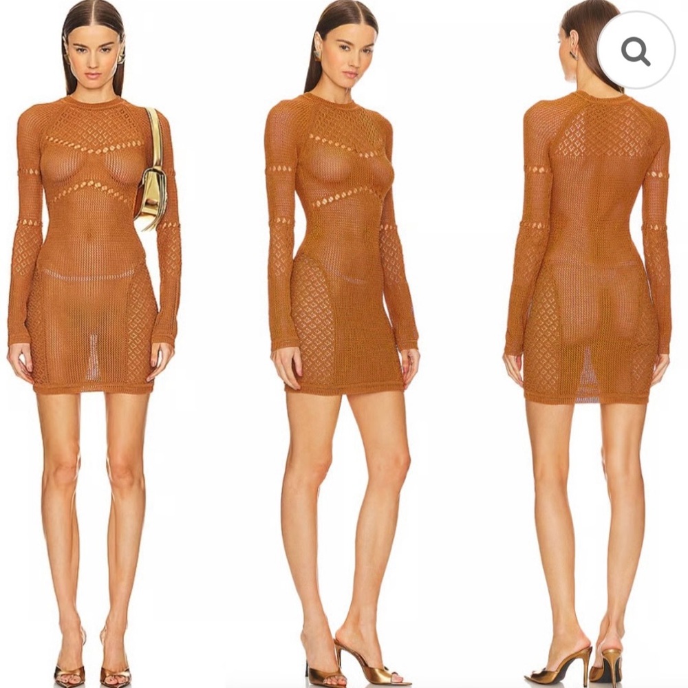 Michael Costello x Revolve Copper Knit Top
